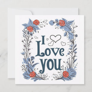 Carte à plat Heureuse Sainte-Valentin