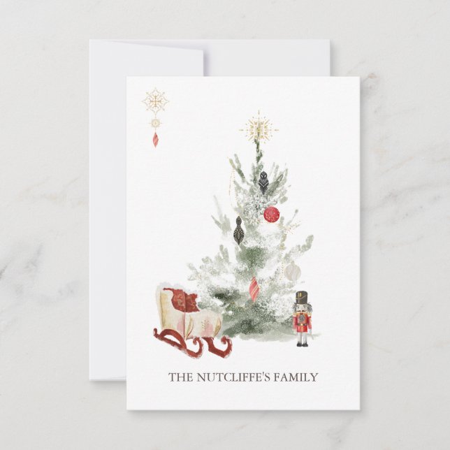 Carte à plat Noisette de Noël (Devant)
