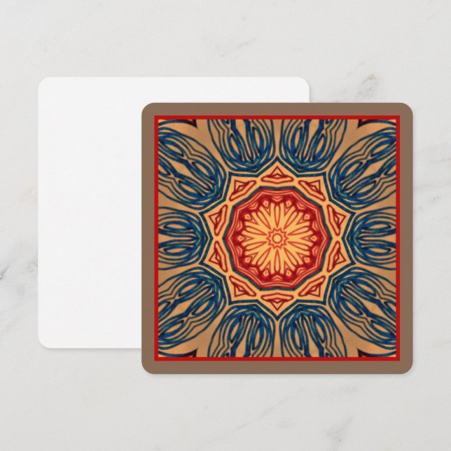 Carte à plat psychédélique (Devant / Derrière)