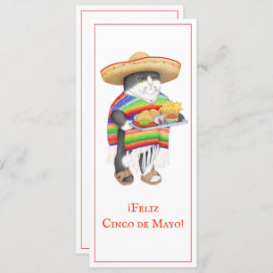 Carte à plat WENDELITO Cinco de Mayo 4x9.25