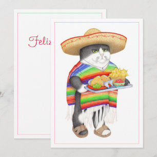 Carte à plat WENDELITO Espagnol Noël 5x7