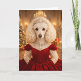 Carte A Poodle Christmas Holiday Card