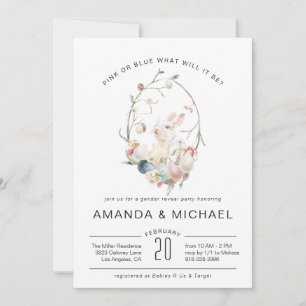 Carte À propos de Hatch Baby shower de révélation de P