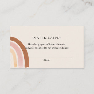 Carte à rabat rose Rainbow Diaper