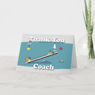 carte à ramer drôle merci coach