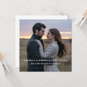 Carte A romantic sunset photograph love & séduction