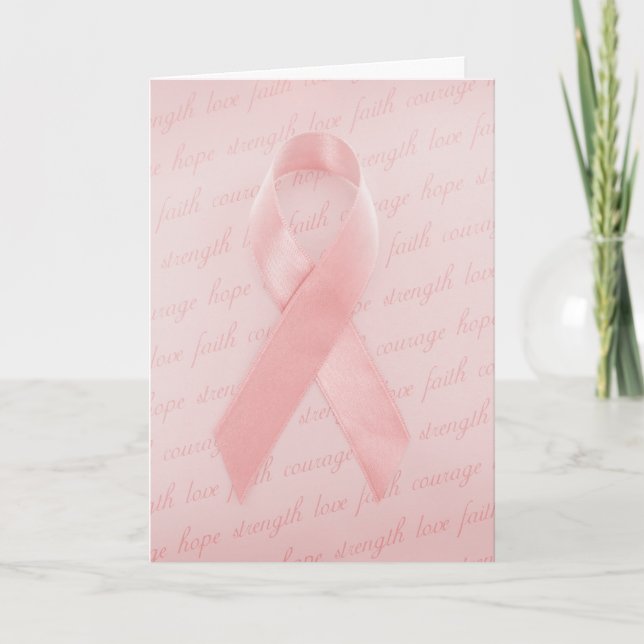 Carte à ruban rose (Devant)