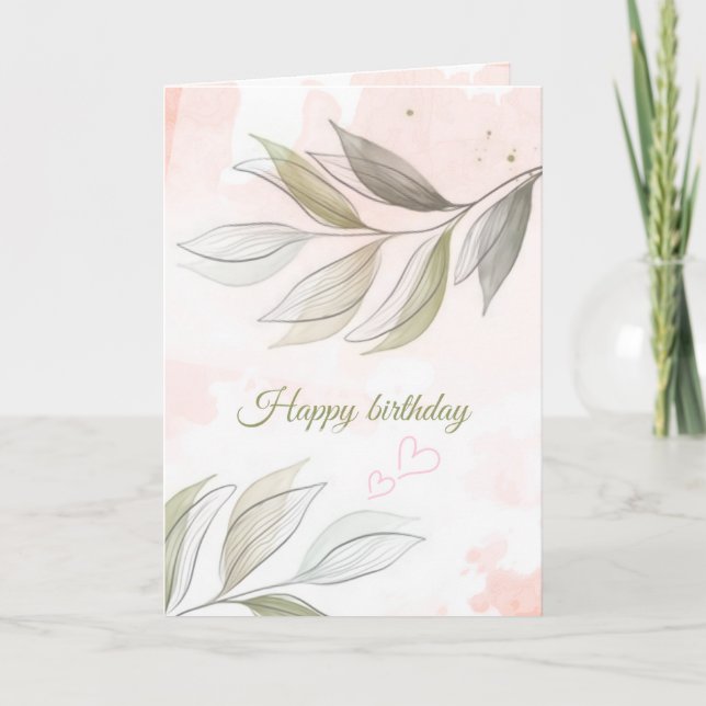 Carte A Soft Touch Birthday Card (Devant)