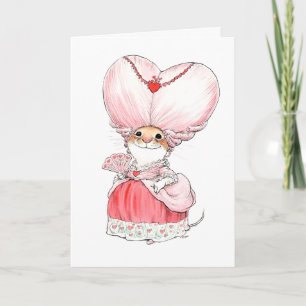 Carte à souris Rococo Valentine