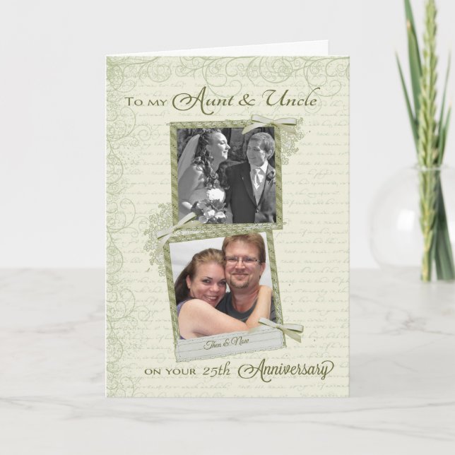 Carte À Tante & Oncle pour leur _ème anniversaire - Pers (Devant)