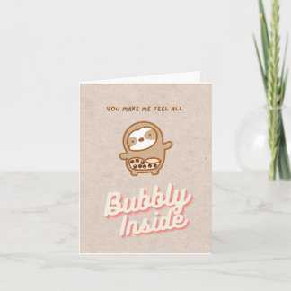 Carte à thé à bulle Sloth