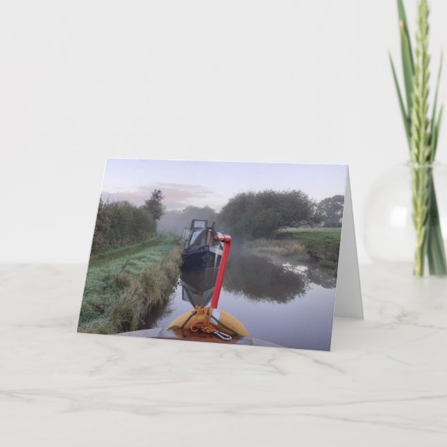 Carte à thème Canal. Vide pour ton propre message. (Devant)