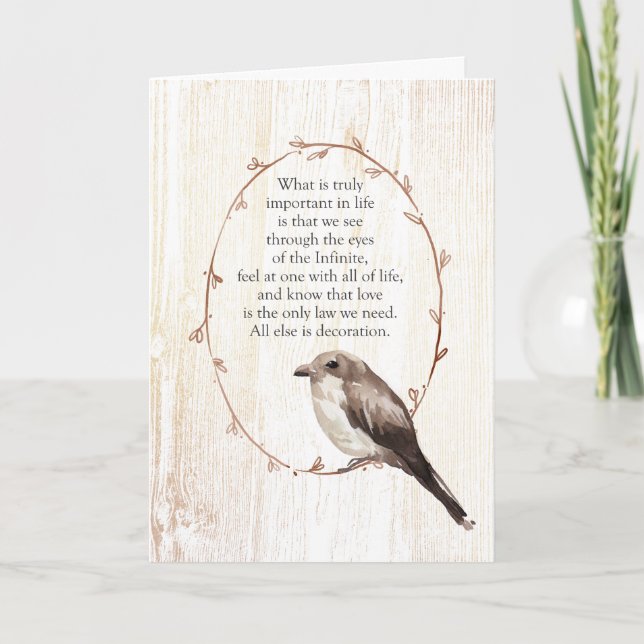 Carte À travers les yeux de l'Inspirationnel infini (Devant)