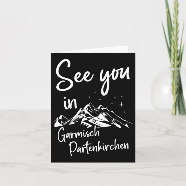 Carte A Voir À Garmisch Partenkirchen Allemagne Vacances (Devant)