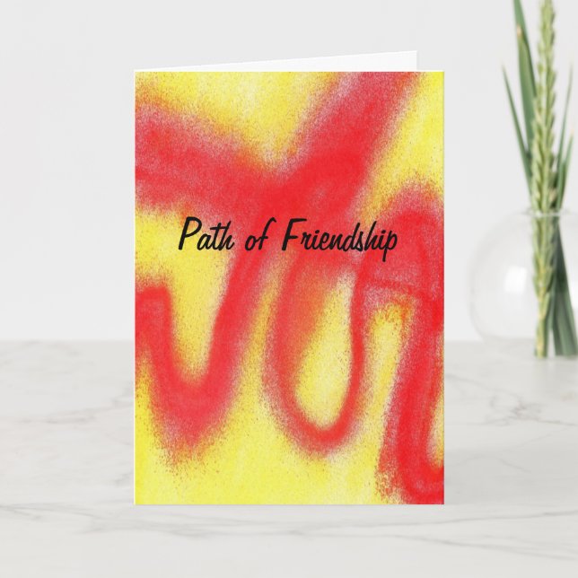 Carte Abastract carde l'amitié (Devant)