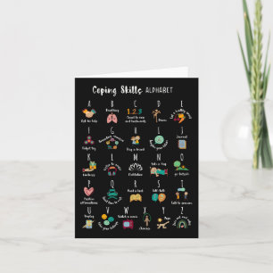 Carte Abc Compétences d'adaptation Alphabet Autosoins Sa