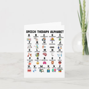 Carte Abc De La Thérapie De La Parole Alphabet Voix Lang