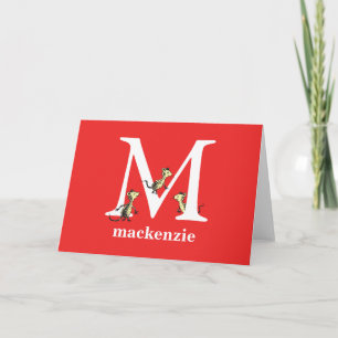 Carte ABC du Dr Seuss : Lettre M - Blanc   Ajouter Votre