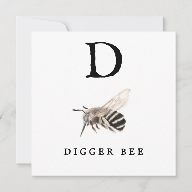 Carte Abeille à Digger "D" (Devant)