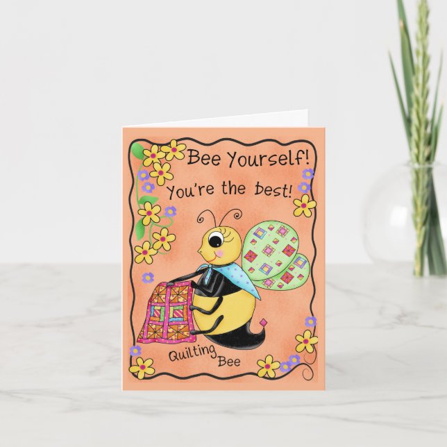 Carte Abeille à planter Whimsy Honey Abeille toi-même Ar (Devant)