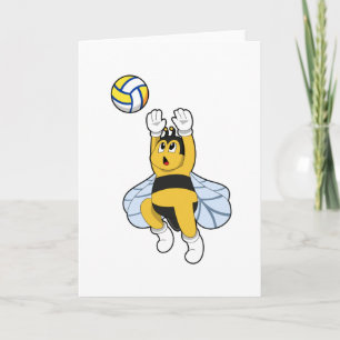 Carte Abeille au sport de volleyball