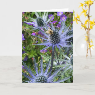 Carte Abeille et fleurs pourpres, Seattle, WA
