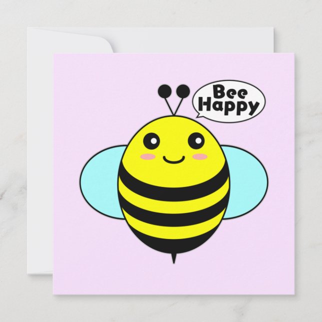 Carte Abeille Heureuse 2 (Devant)