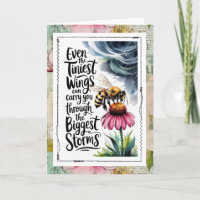 Abeille Inspirante qui Affronte la Tempête Foi