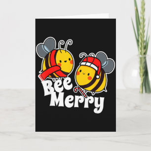 Carte Abeille joyeuse _ Mignonnes abeilles à miel Père N