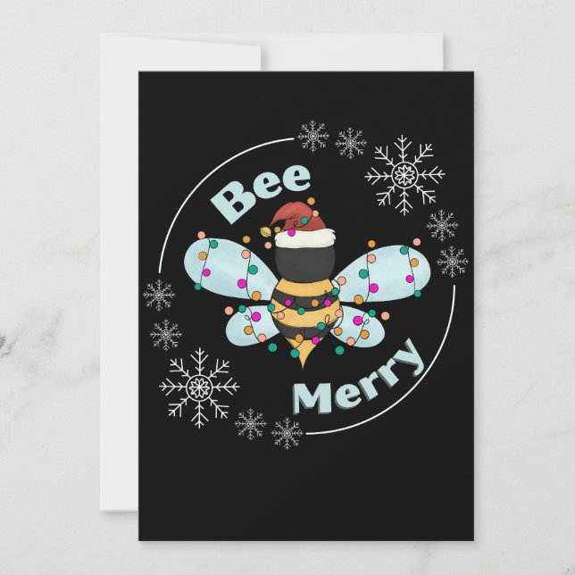 Carte Abeille joyeuse personnalisée (Devant)