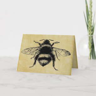 Carte Abeille vintage