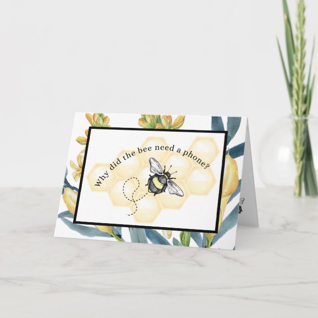 Carte Abeilles - Pourquoi l'abeille a-t-elle besoin d'un (Devant)