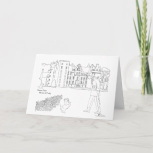 Carte Aboyne Castle Archer et Scottie Dog