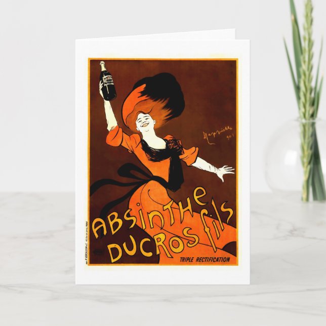Carte Absinthe Ducros Fils Leonetto Cappiello (Devant)