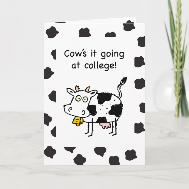Carte Absolument à l'école de pensée de vous drôle vache (Devant)