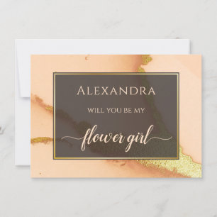 Carte Abstrait de corail moderne 💡 Mariage d'huile d'en