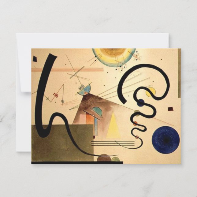 Carte Abstrait Kandinsky (Devant)
