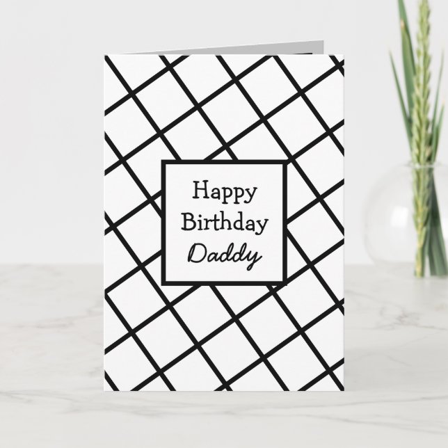 Carte Abstrait moderne Personnalisé Joyeux Anniversaire  (Devant)
