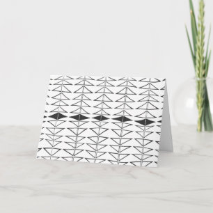 Carte Abstrait noir blanc Formes Motif ironique