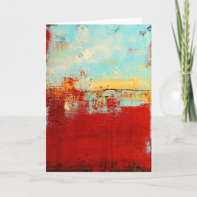 Carte Abstrait rouge de l'Alaska (Devant)
