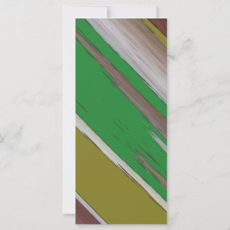 Carte Abstraite diagonale verte et Brown