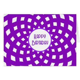 Carte Abstraite Joyeuse violette