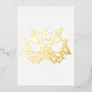 Carte Abstraite Masquerade Art Déco Gold Foil