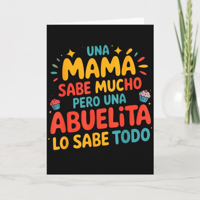 Carte Abuelita Sabe Todo Dia De La Madre Spanish Grandmo (Devant)