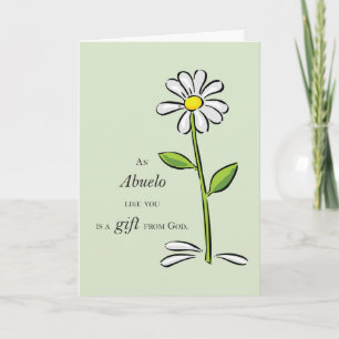 Carte Abuelo Don de Dieu Daisy grands-parents religieux