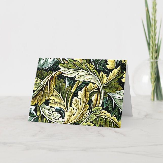 Carte Acanthus, le motif populaire William Morris, (Devant)
