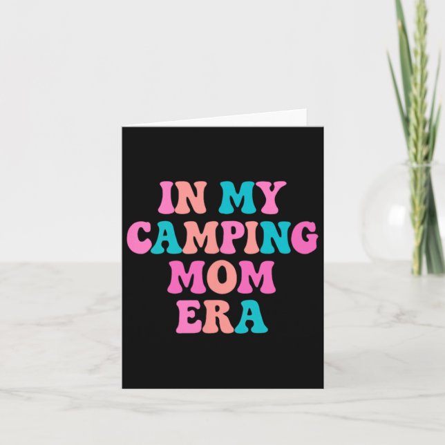 Carte Accessoires de Camping Maman - Cadeau de Fête des  (Devant)