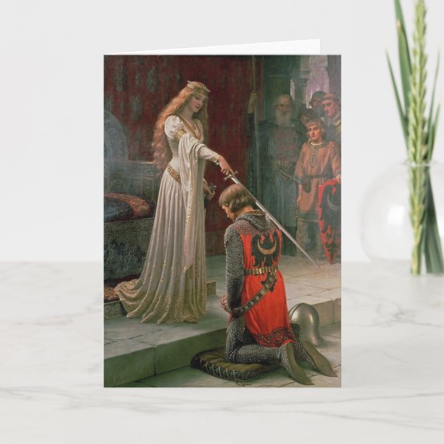 Carte Accolade par Edmund Blair Leighton (Devant)
