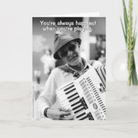 Accordéon Lecteur Accordéoniste Boire Anniversaire
