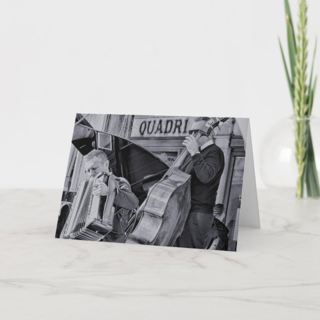 Carte Accordion Polka Musicien Musique traditionnelle No (Devant)